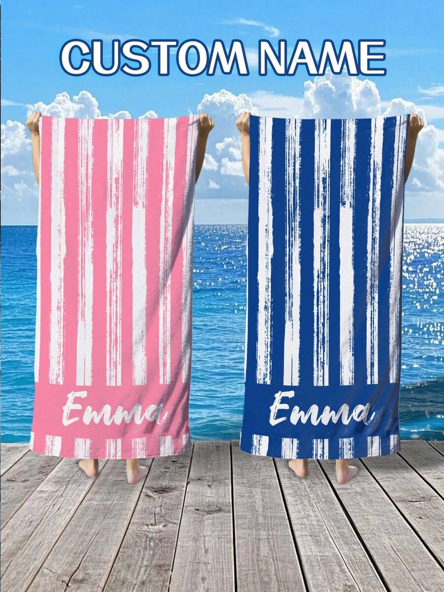Personalized Beach Towel, Pool, Vacations