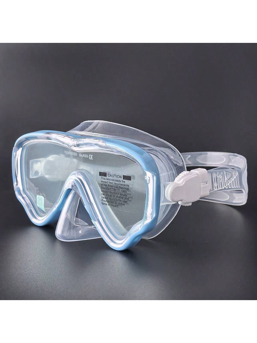 Adult Scuba Diving Mask, Tempered Glass One-Piece Mask