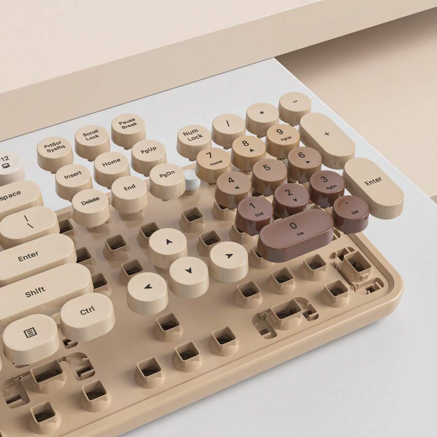 Wireless Keyboard And Mouse Set, Cute Keyboard And Mouse Combo