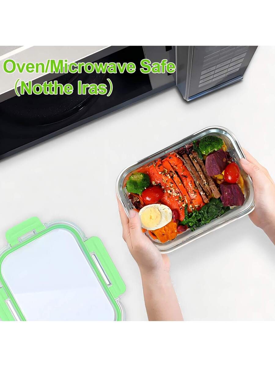 10/2pcs Set High Borosilicate Glass Food Storage