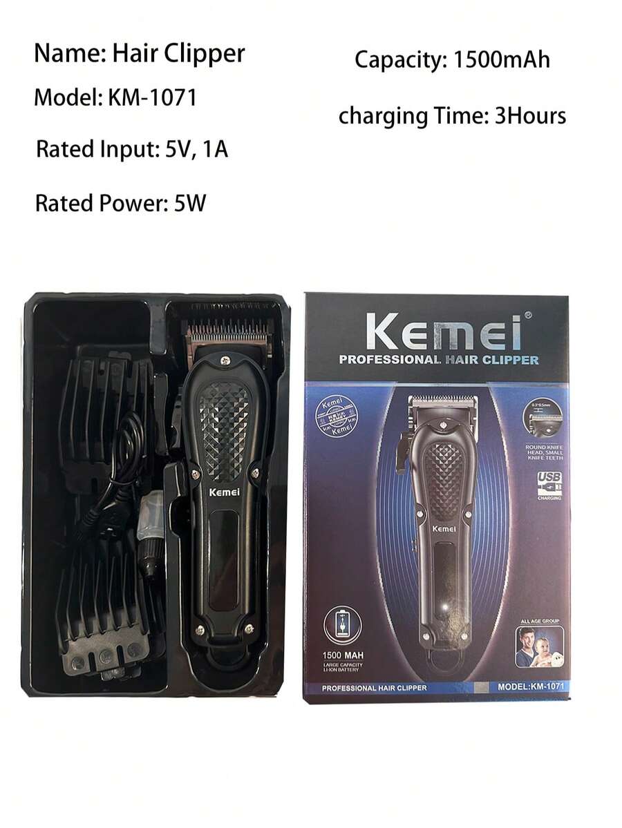 Kemei Brand KM-1071 Professional Hair Clipper For Men