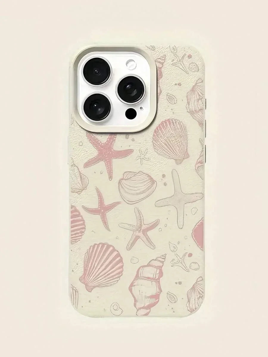 Iphone Pink White TPU Fashion Shockproof Mobile Cover