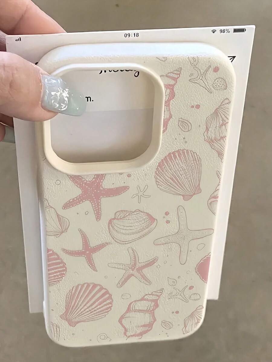 Iphone Pink White TPU Fashion Shockproof Mobile Cover