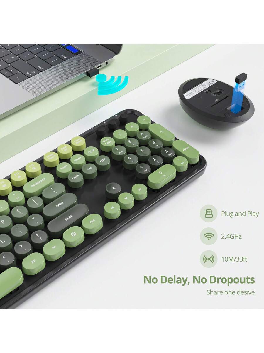 Wireless Keyboard And Mouse Set