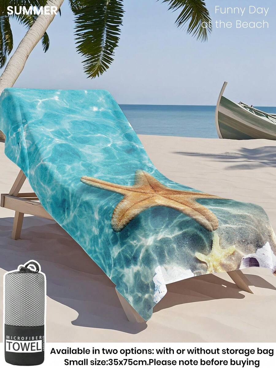 1pc Printed Beach Towel, Summer Fruit Pattern Swimwear