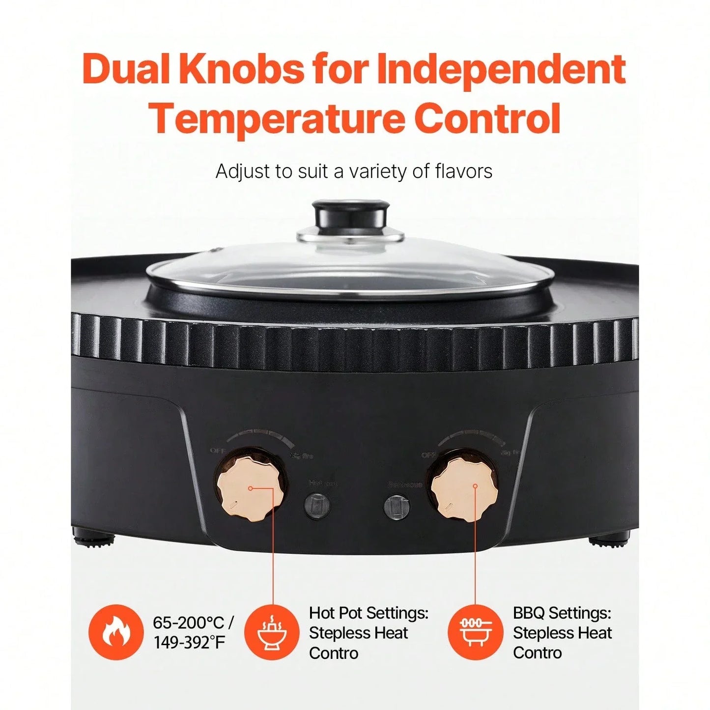 2-in-1 Electric Hot Pot Grill