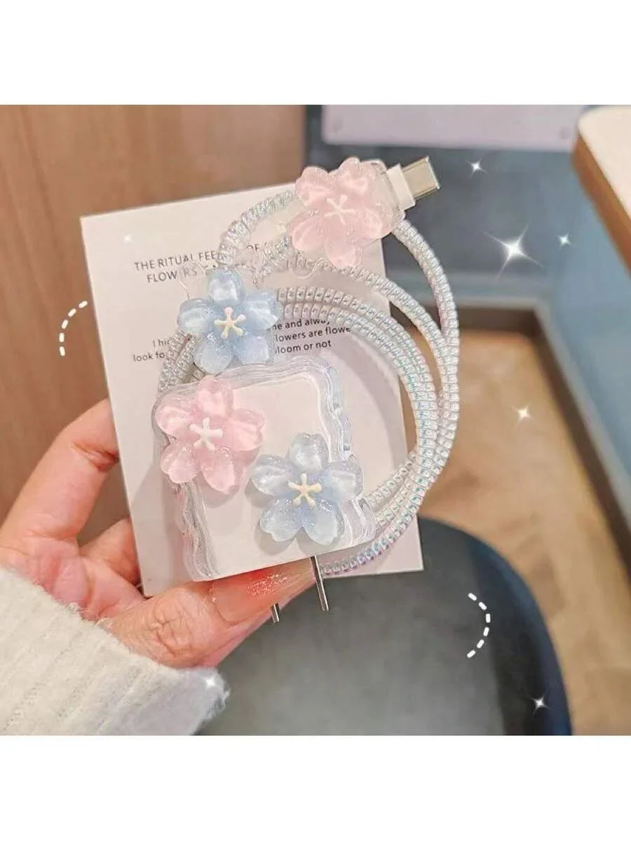 Minimalist Floral Charging Protector Case