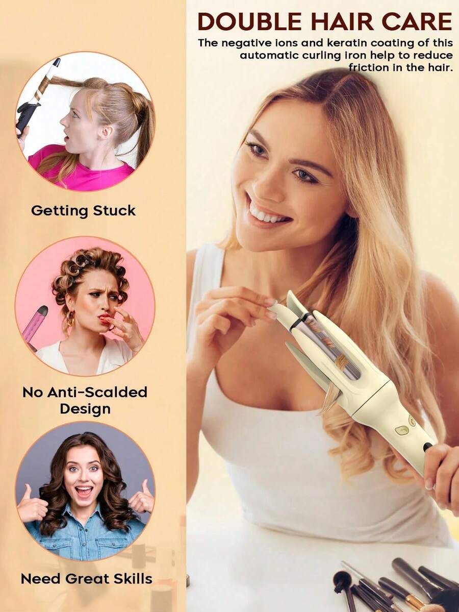 Automatic Hair Curler For Medium To Long Hair
