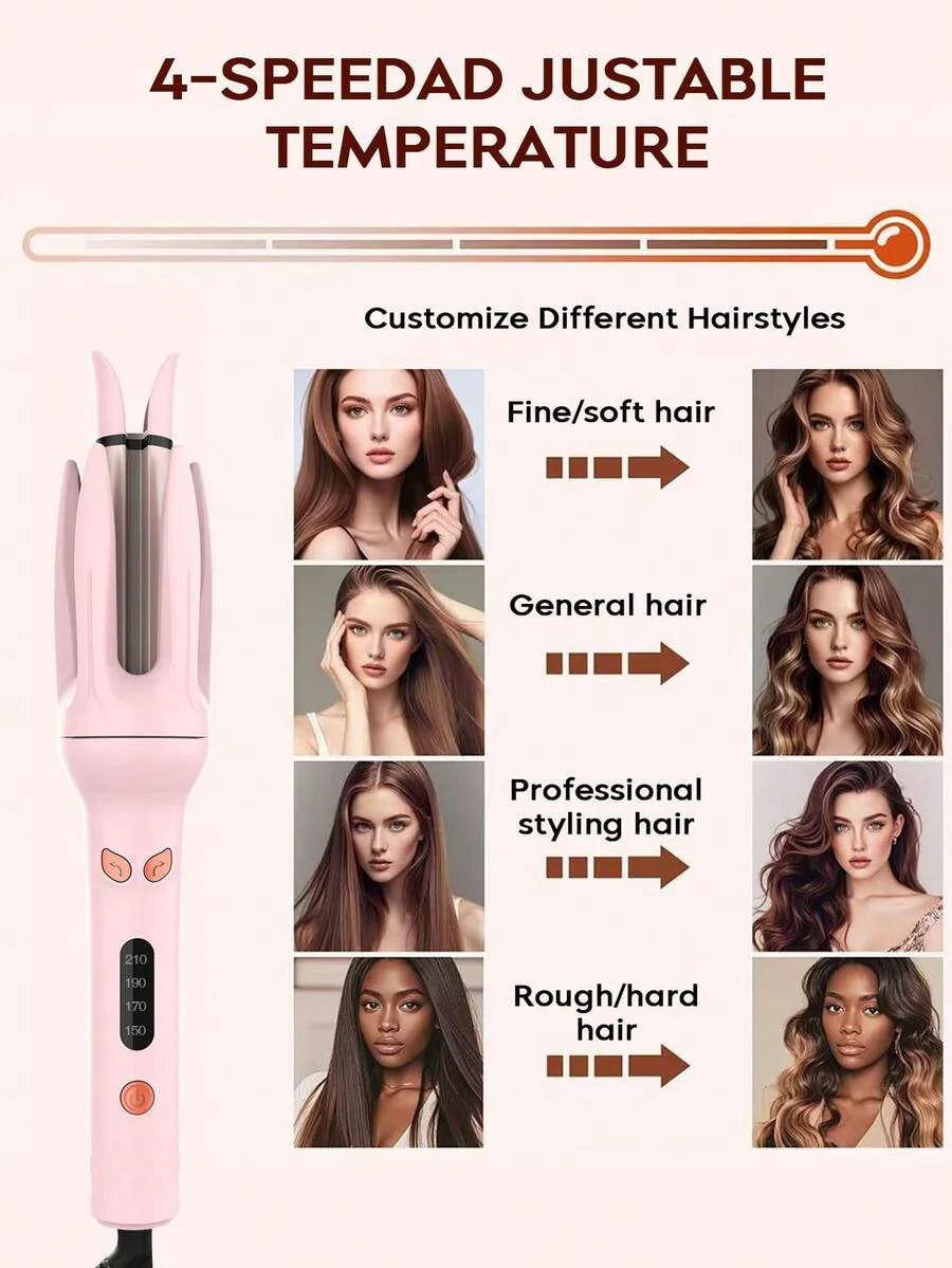 Automatic Hair Curler For Medium To Long Hair