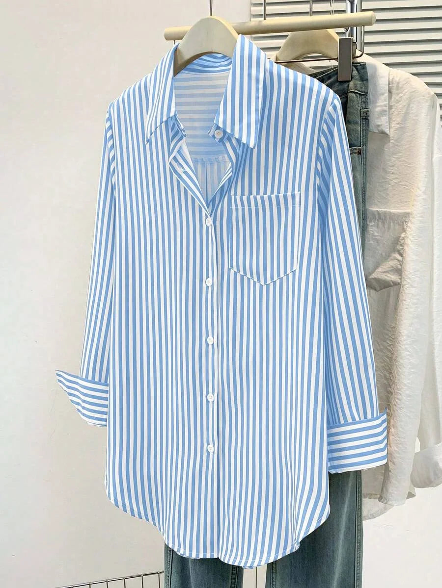Women’s Striped Long Sleeve Blouse