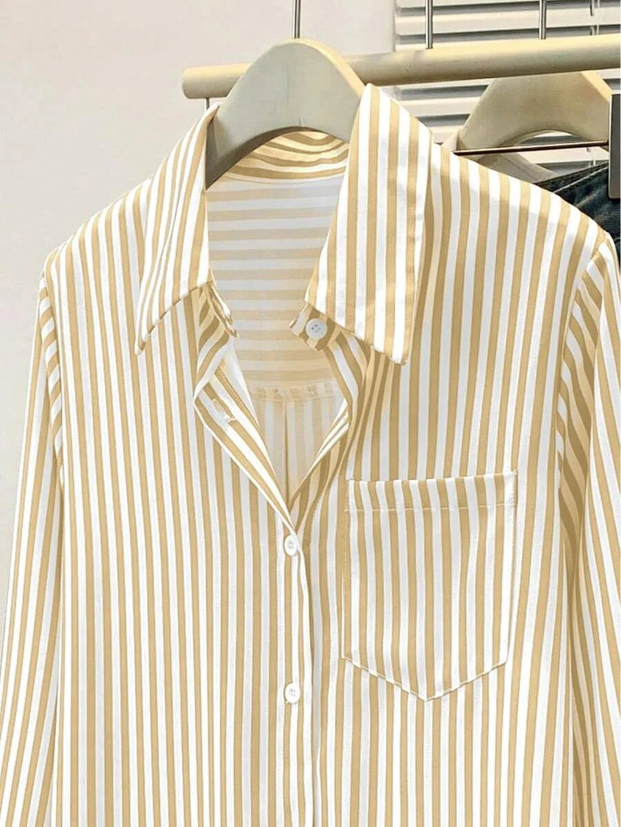 Women’s Striped Long Sleeve Blouse