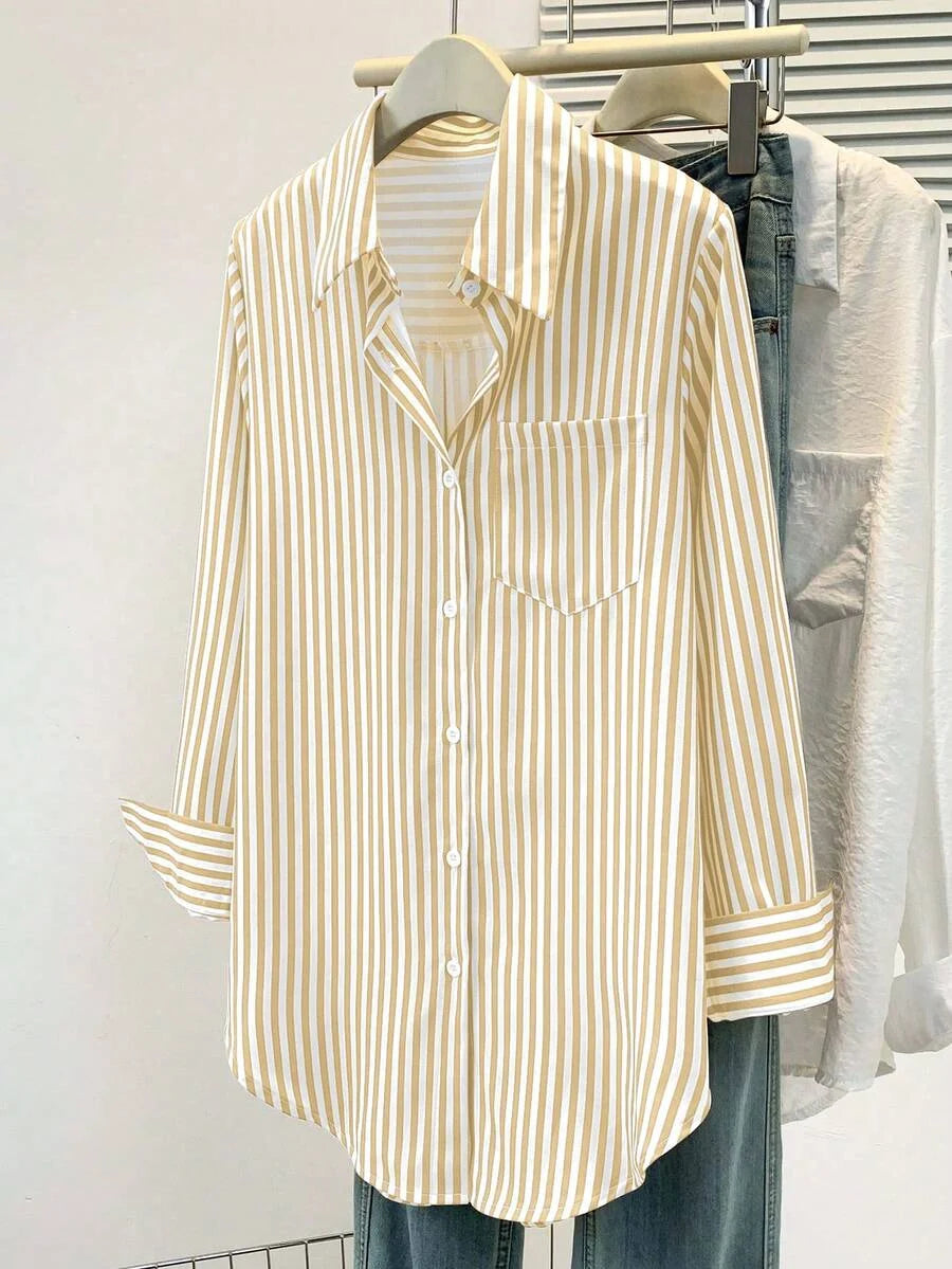 Women’s Striped Long Sleeve Blouse