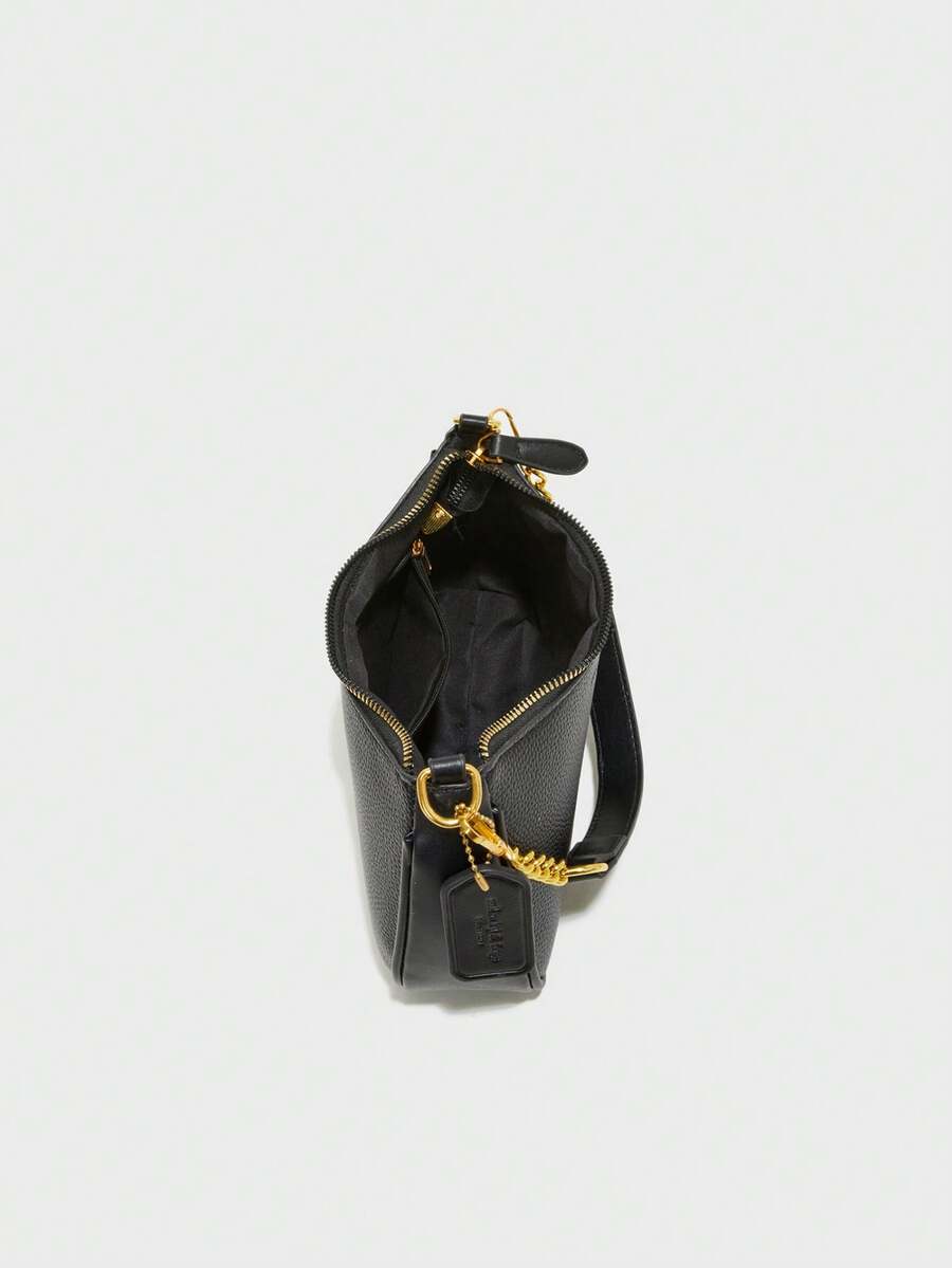 White Ladies' Shoulder Bag Made Of PU Material
