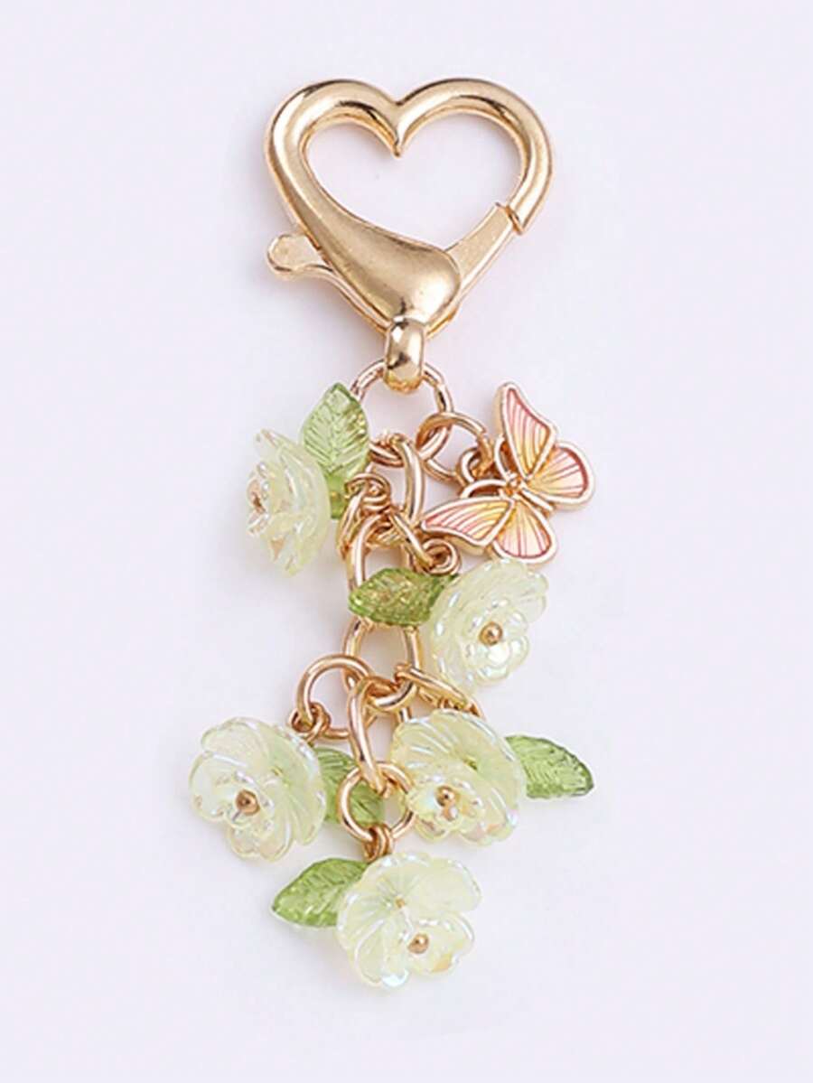 Unisex Japanese Style Cute Lily Flower Keychain