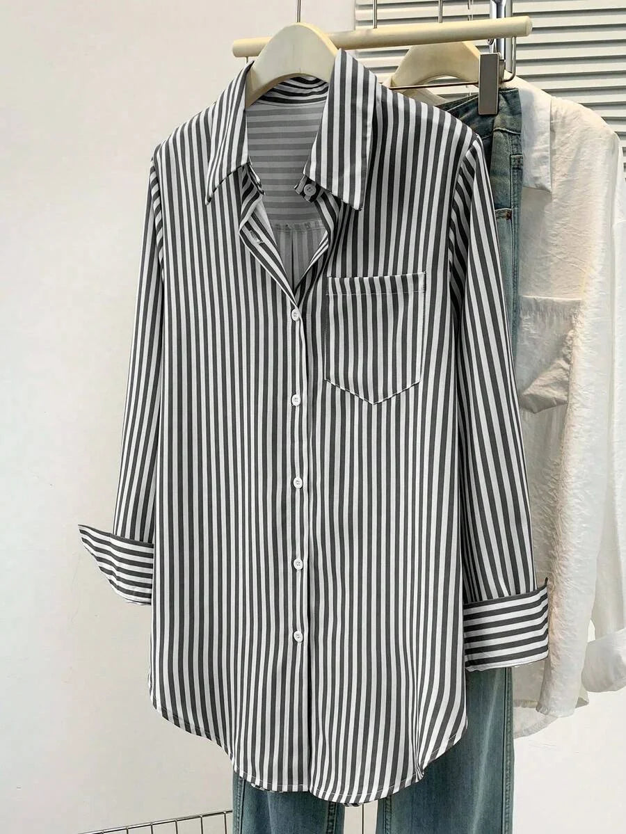 Women’s Striped Long Sleeve Blouse