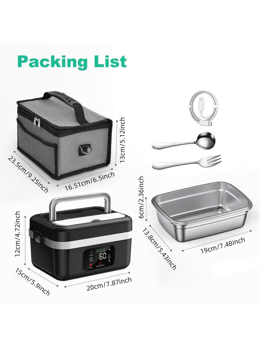 Adult Wireless Electric Heating Lunch Box