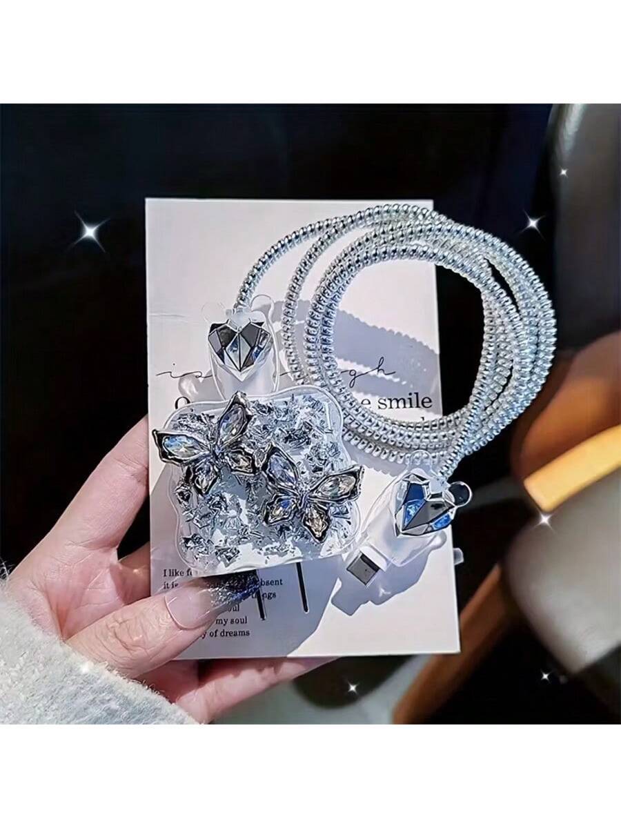 3D Bowknot/Heart/Star Charger Protector Case