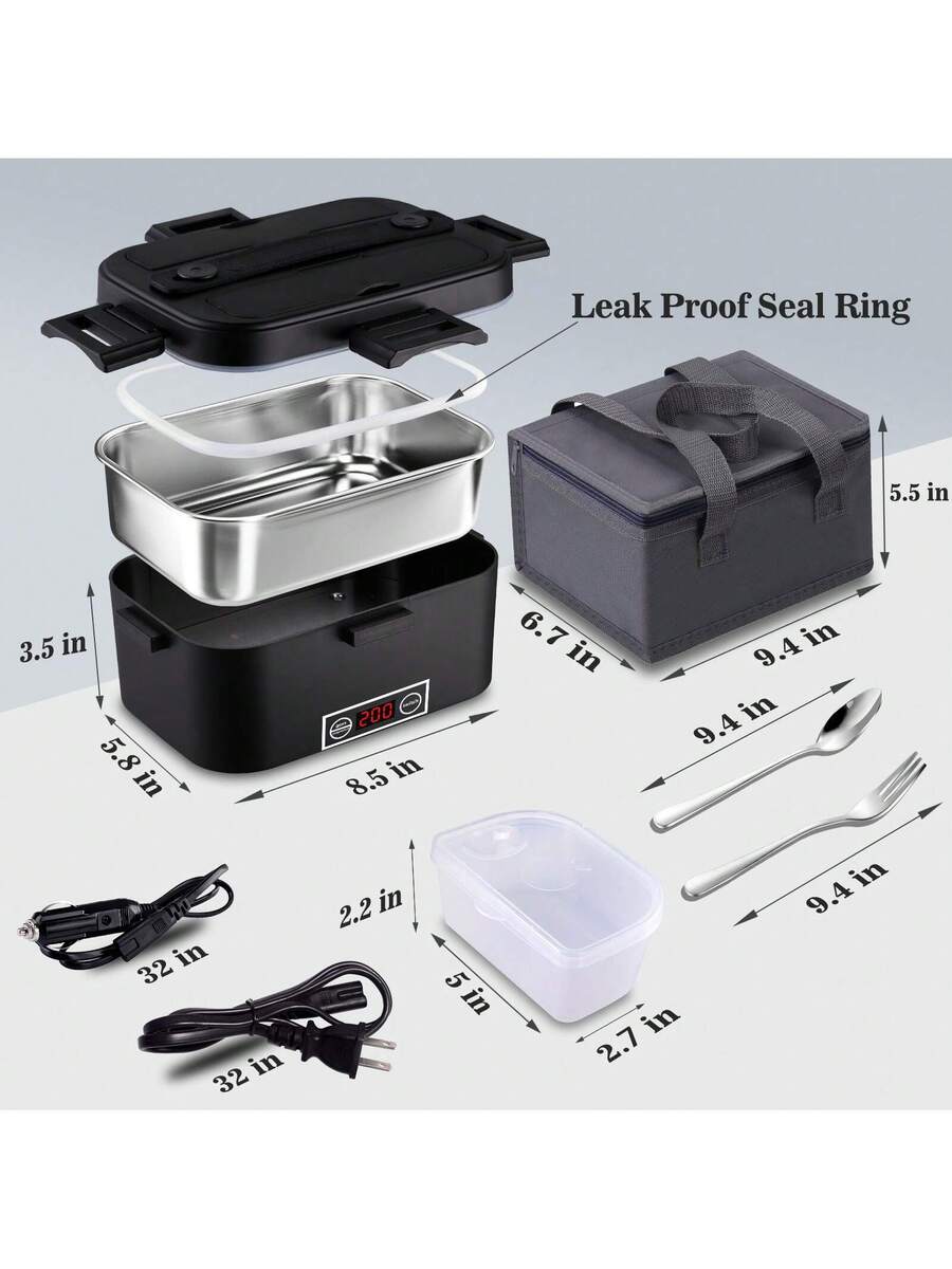 1.8L Electric Lunch Box With Digital Temperature Display