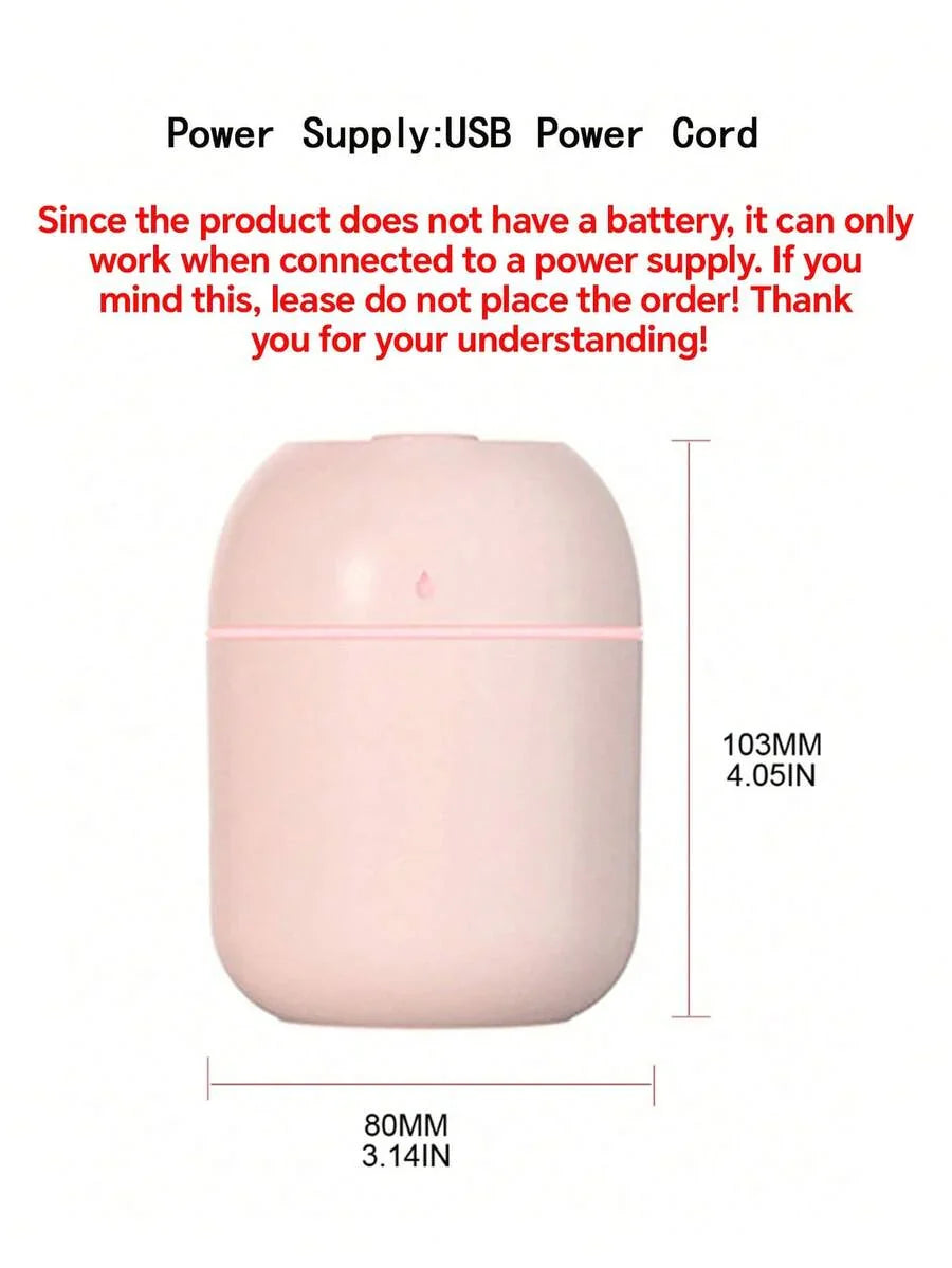 USB-powered 220ml Mini Droplet-Shaped Portable Air Humidifier & Essential Oil Diffuser
