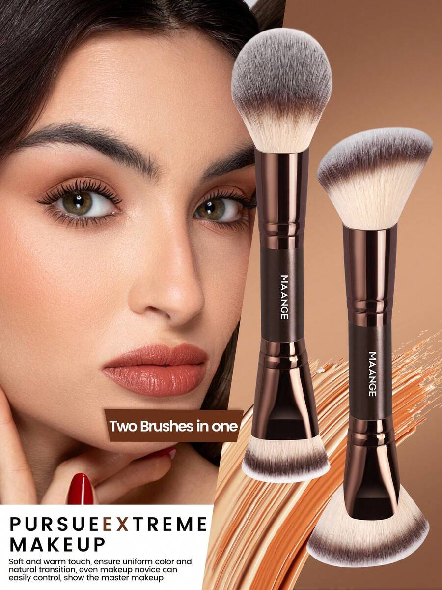 MAANGE Professional Soft Hair Aluminum Tube Makeup Brush Set