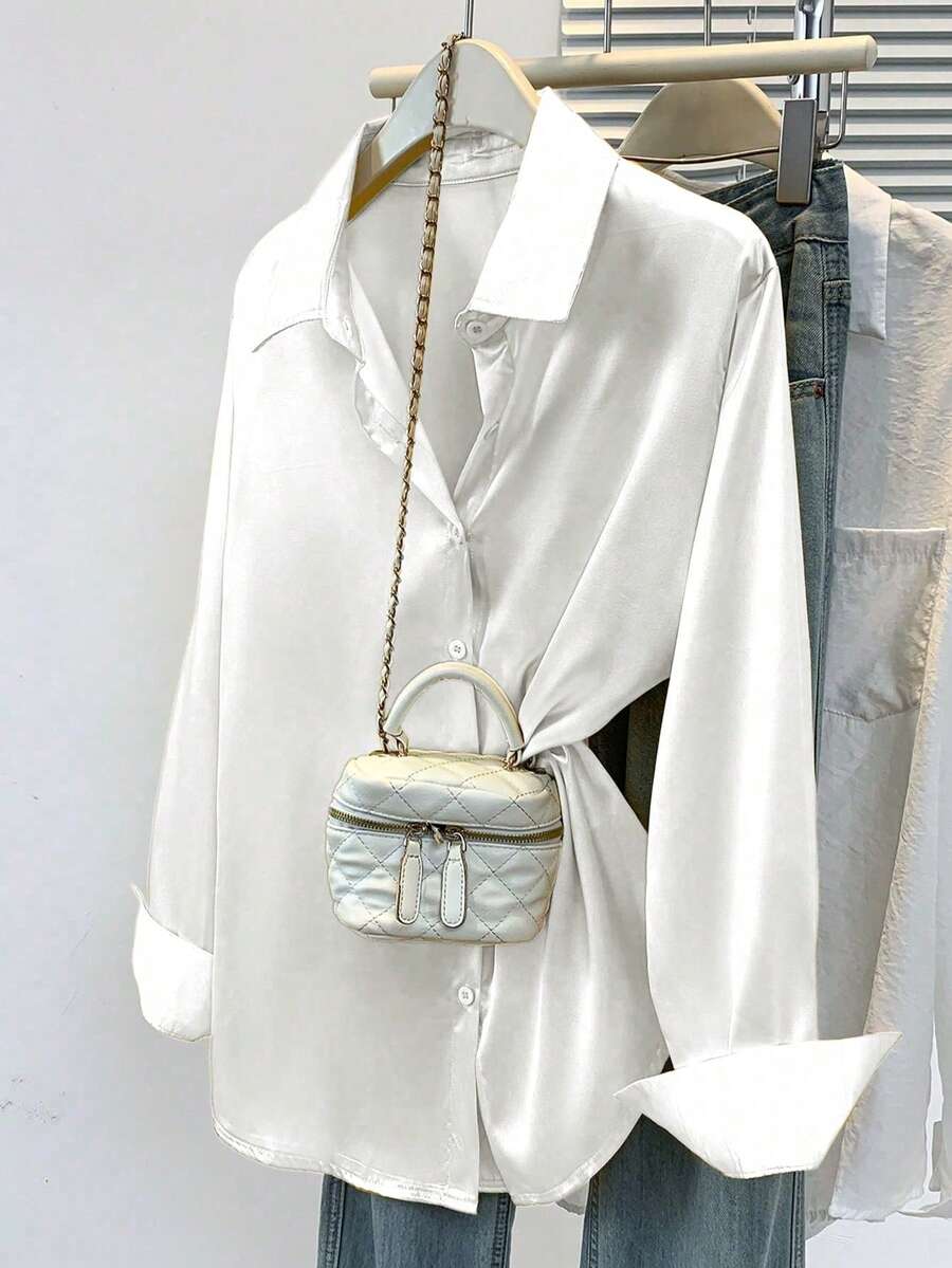 Women’s Satin Business Casual Blouse