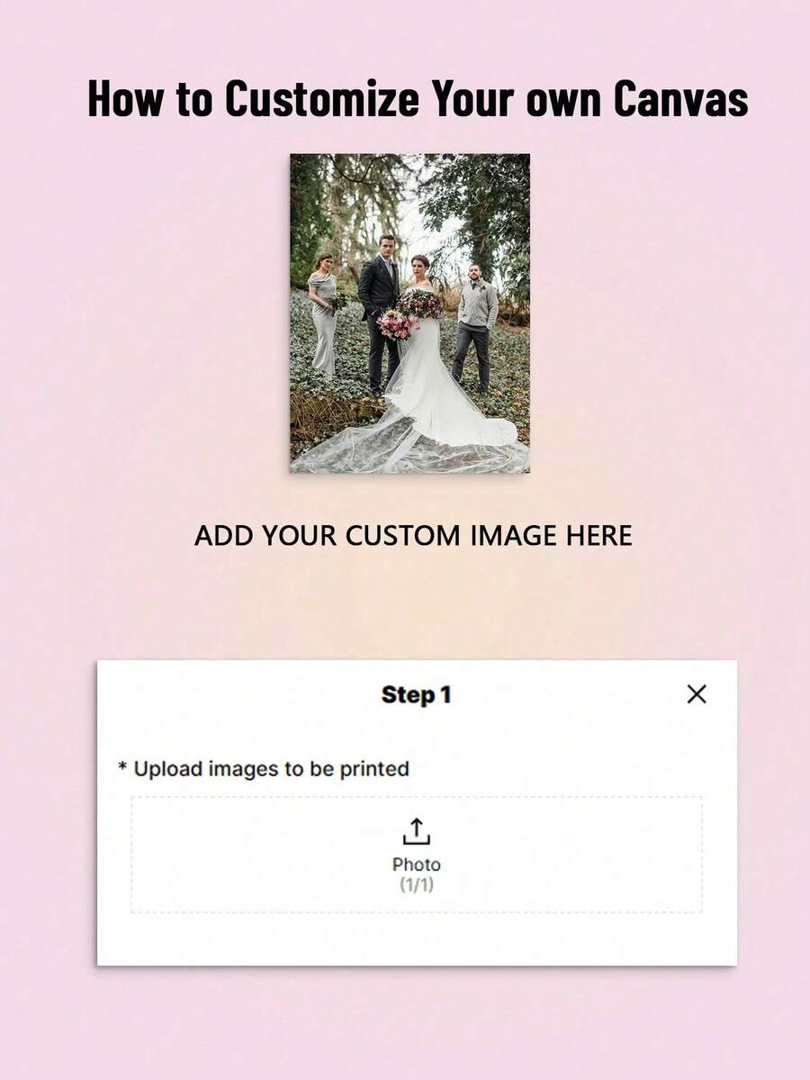 1pc Customized Canvas Wall Art