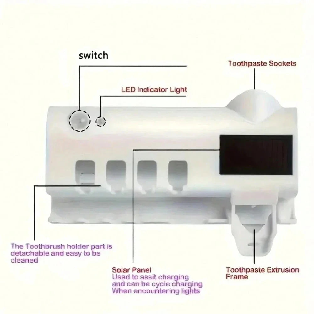 RAF UV Toothbrush Holder Dispenser