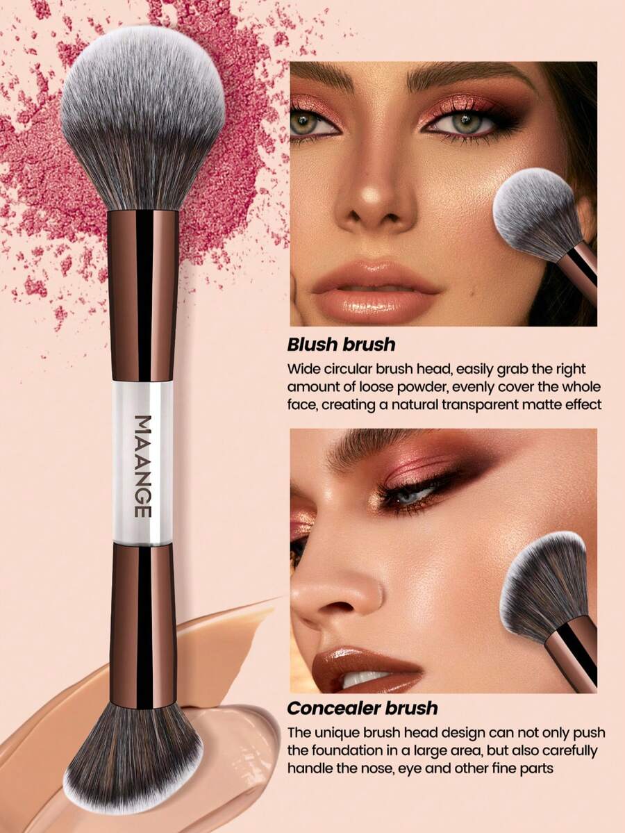 MAANGE Professional Soft Hair Aluminum Tube Makeup Brush Set
