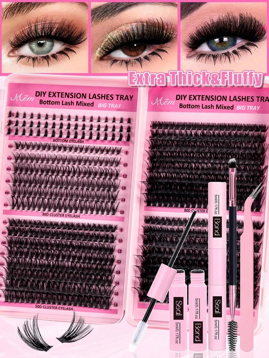 MEM Eyelash Extension Kit, DIY Eyelash Extension Set