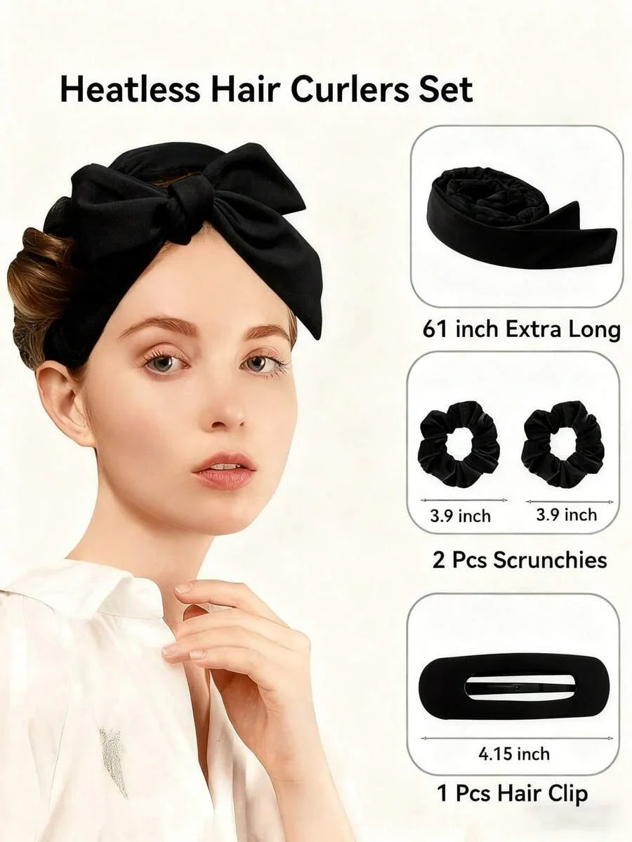 4pcs No-Heat Hair Curlers
