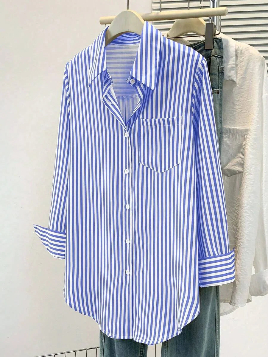 Women’s Striped Long Sleeve Blouse