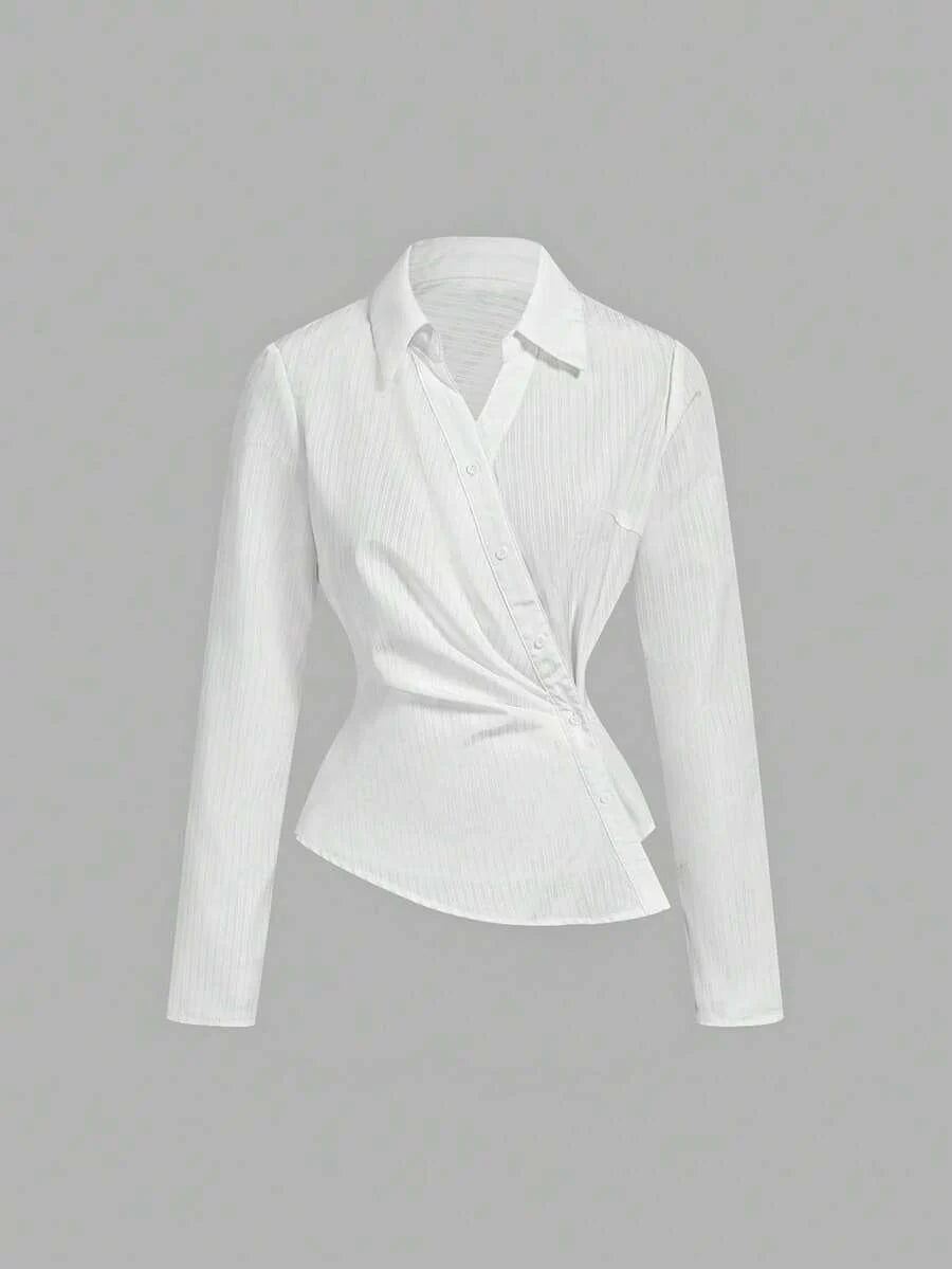 Women’s Striped Business Casual Blouse