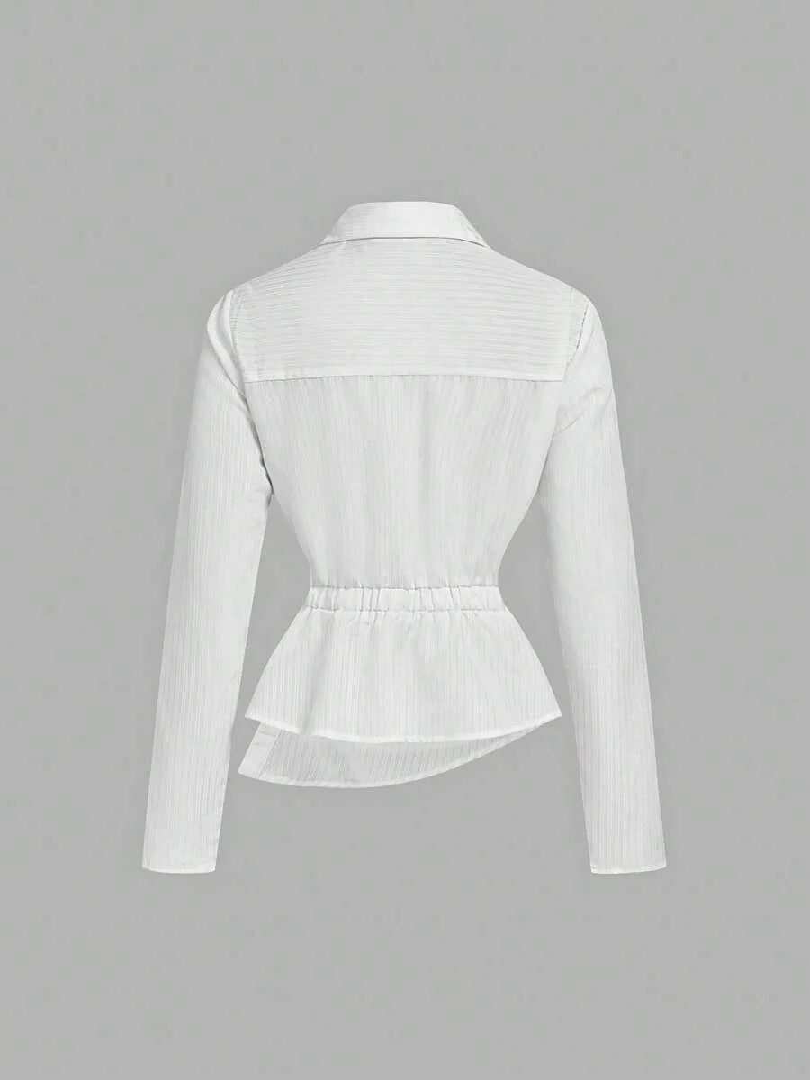 Women’s Striped Business Casual Blouse