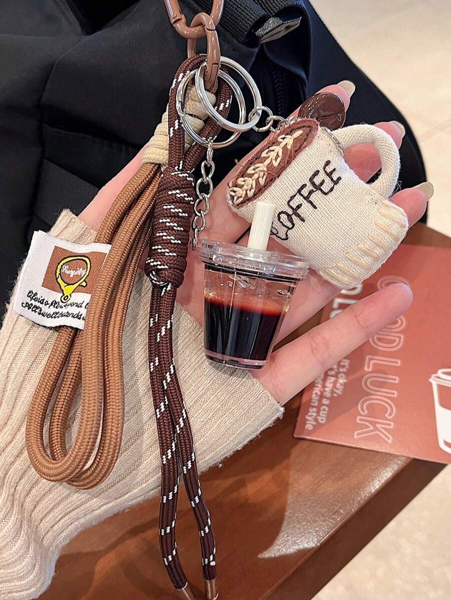 Fabric Coffee Bottle Spoon, Leather Heart