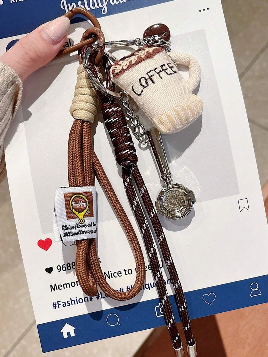 Fabric Coffee Bottle Spoon, Leather Heart