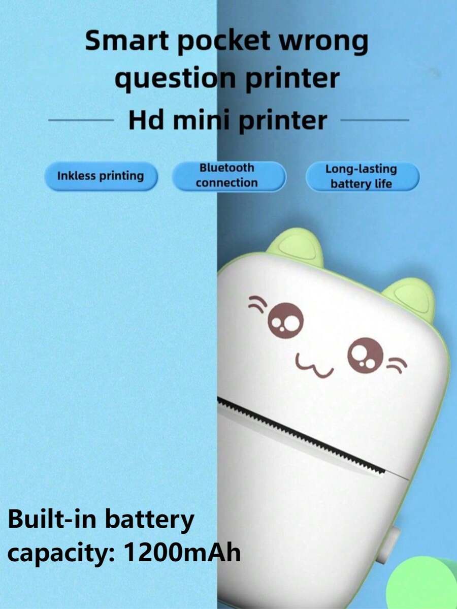 SOKANY 1pc Mini Portable Thermal Printer