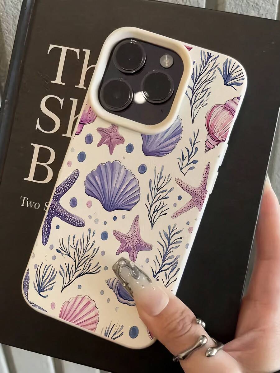 Iphone Pink White TPU Fashion Shockproof Mobile Cover