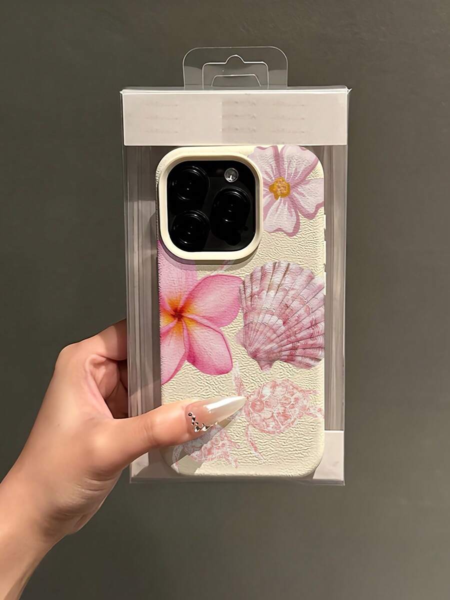 Iphone Pink White TPU Fashion Shockproof Mobile Cover