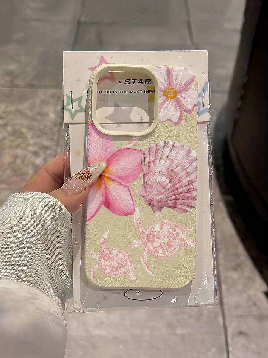 Iphone Pink White TPU Fashion Shockproof Mobile Cover