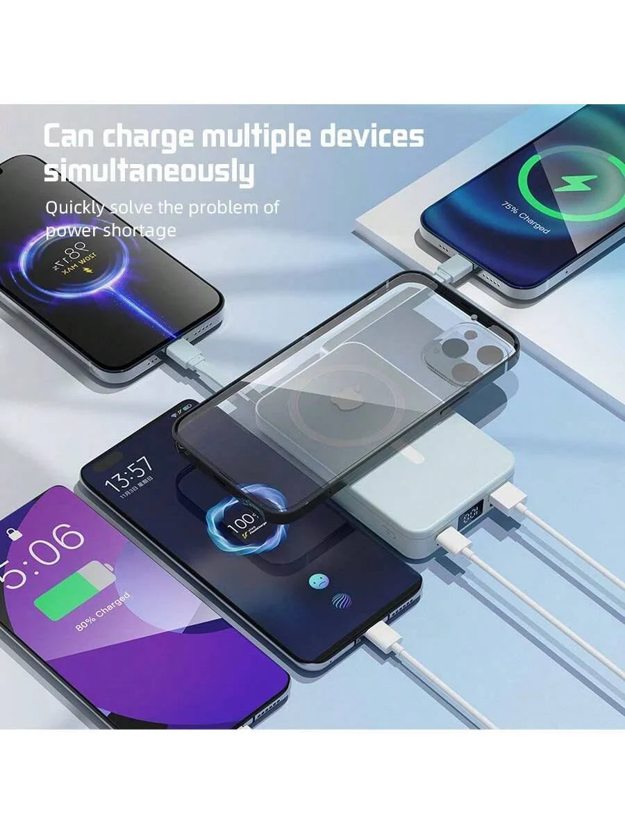 GAWFOLK Pink 10000mAh Power Bank With Stand