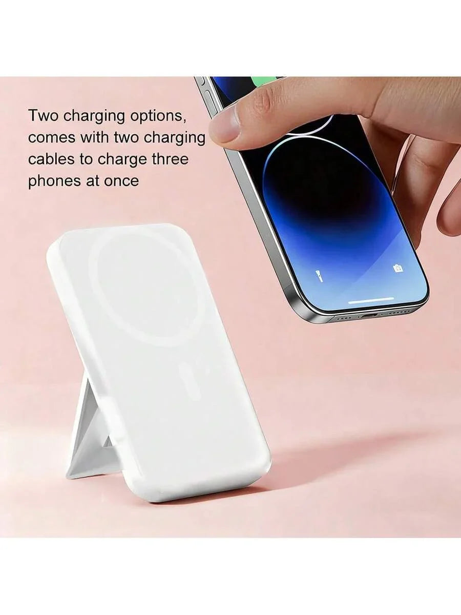 GAWFOLK Pink 10000mAh Power Bank With Stand