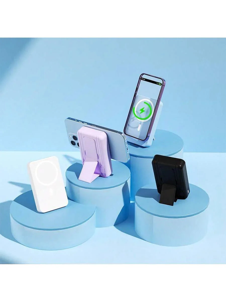 GAWFOLK Pink 10000mAh Power Bank With Stand