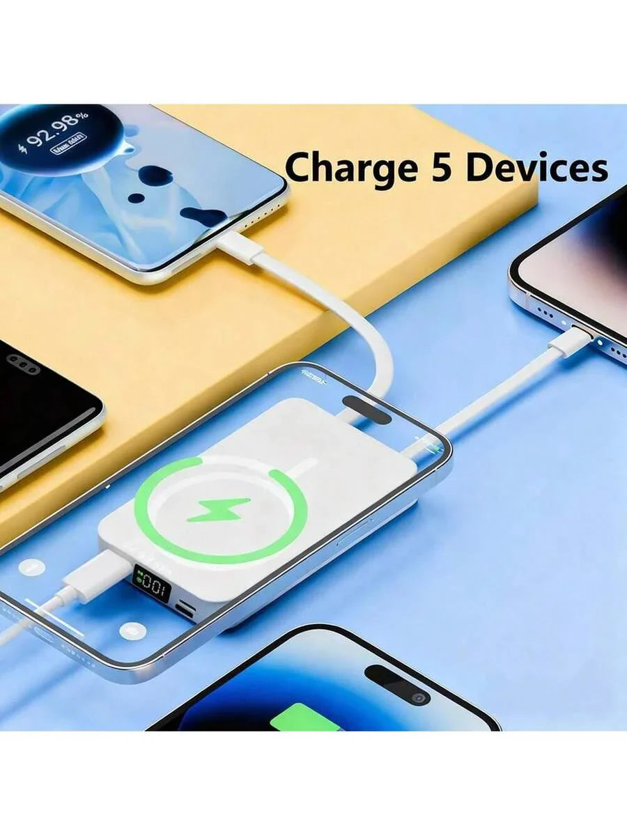 GAWFOLK Pink 10000mAh Power Bank With Stand