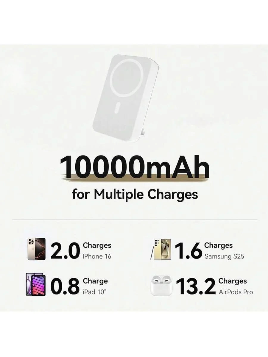 GAWFOLK Pink 10000mAh Power Bank With Stand