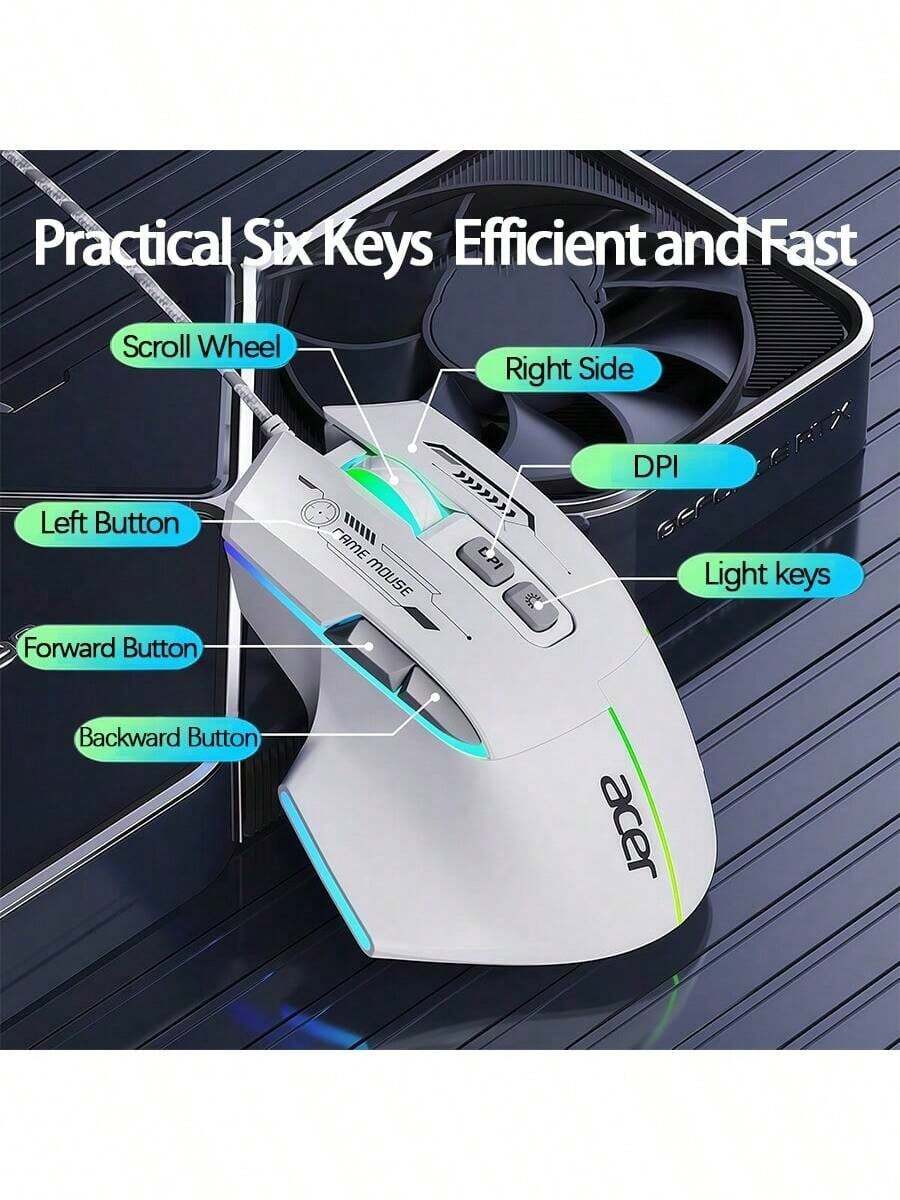 Acer OMW950 Wired Gaming Mouse With Mechanical