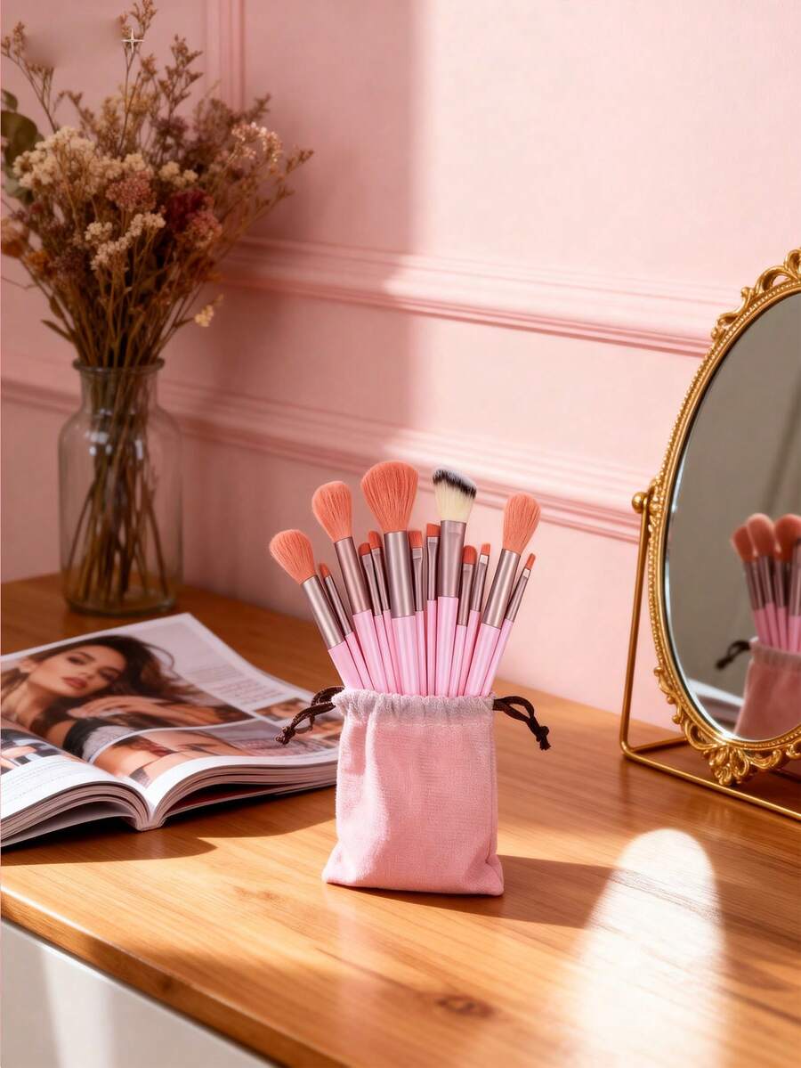 13pcs Professional Makeup Brush Set, Suitable For Foundation