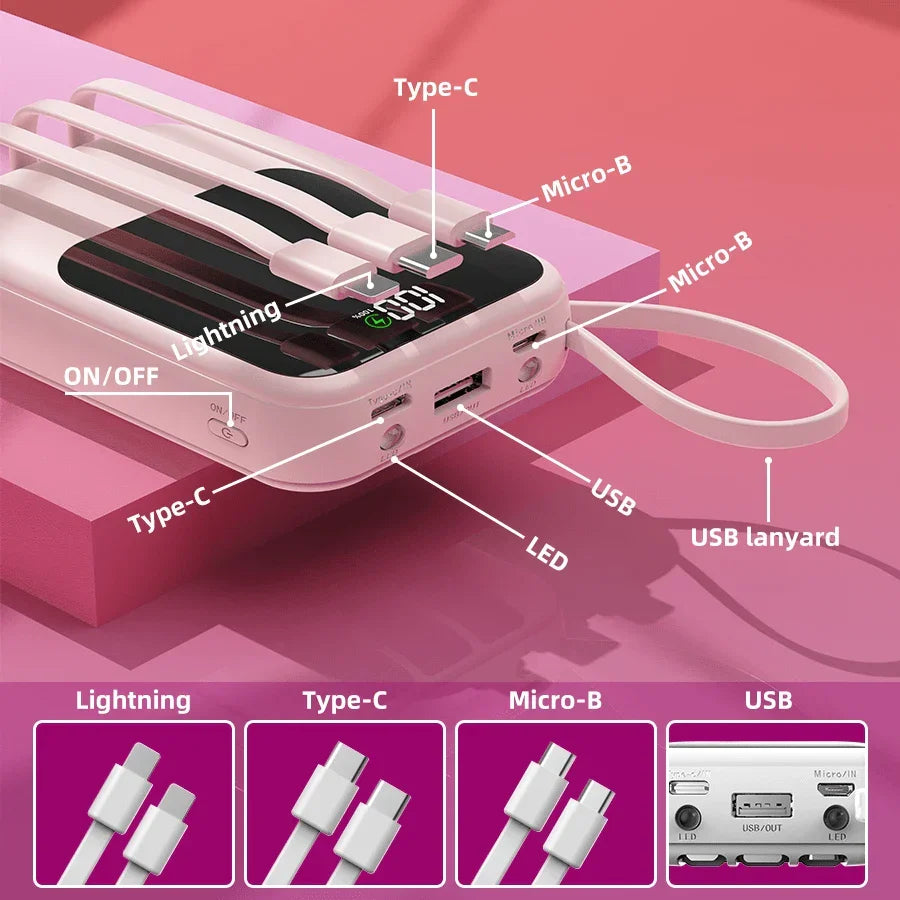 GAWFOLK 10000mAh Portable Power Bank - PD20W Fast Charging