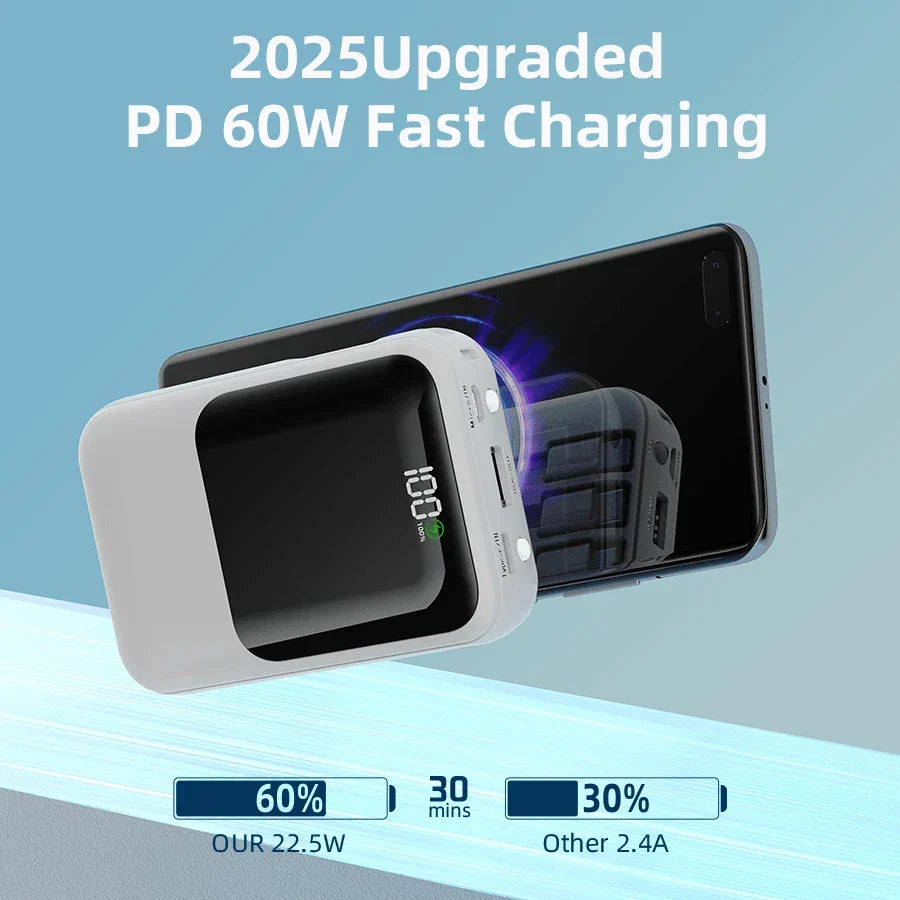 GAWFOLK 10000mAh Portable Power Bank - PD20W Fast Charging