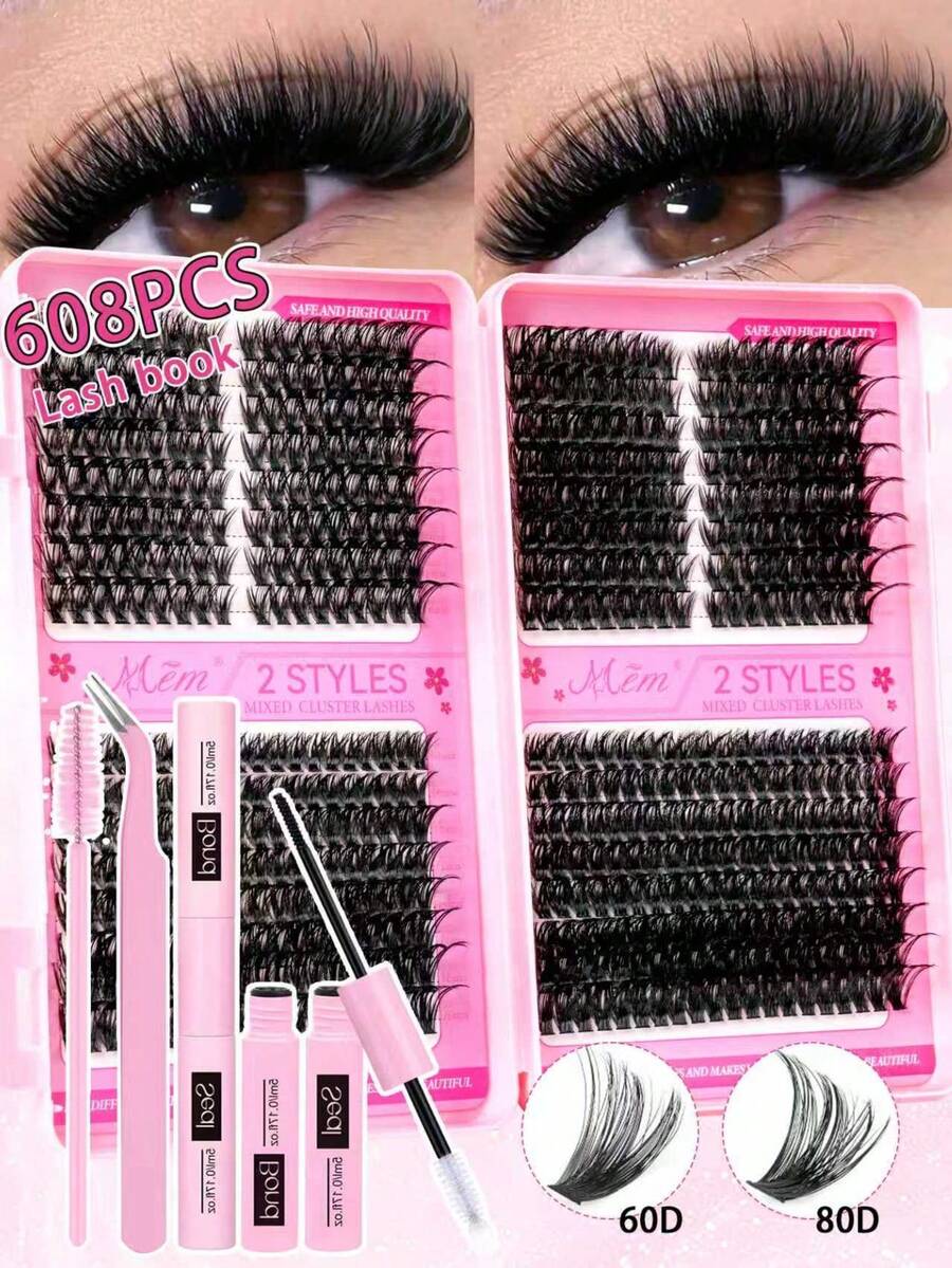 MEM Eyelash Extension Kit, DIY Eyelash Extension Set