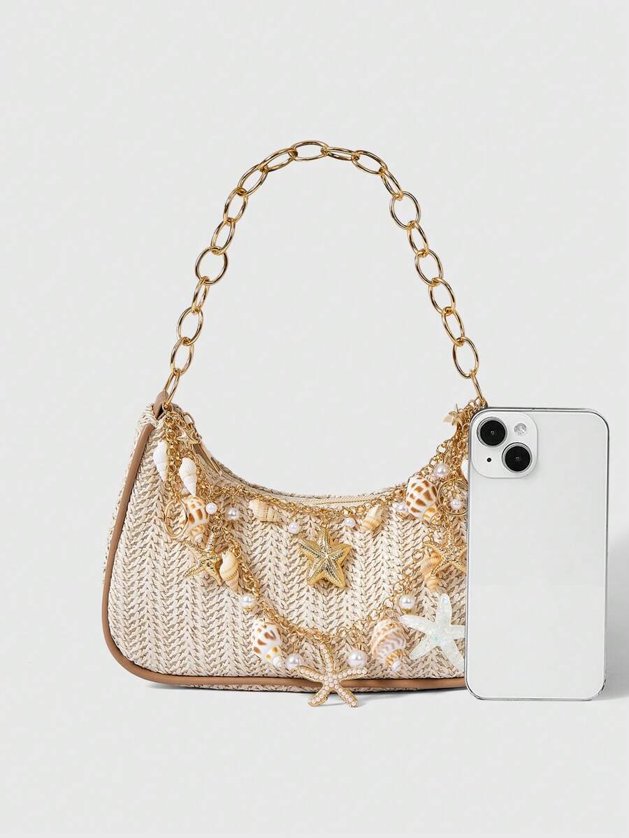 Viva Strut Summer Seaside Vacation Straw Bag
